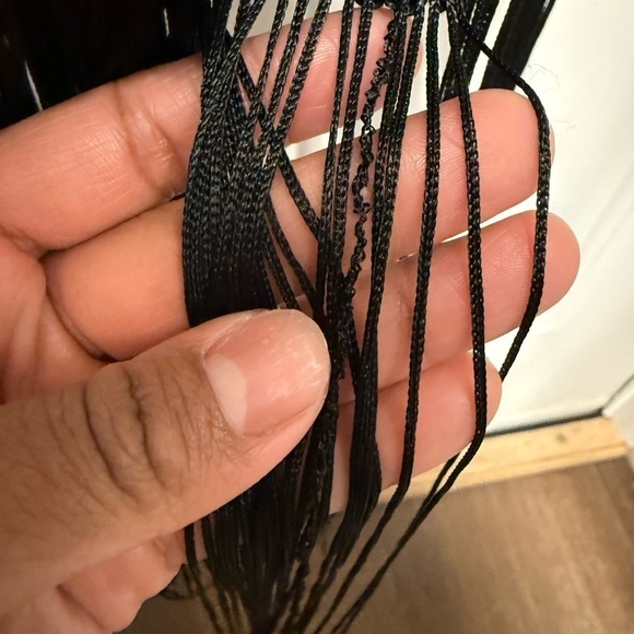 MinkPink Women’s Black Tank Embroidered Dress With Crochet Bottom Tassels Hem L - Picture 8 of 9